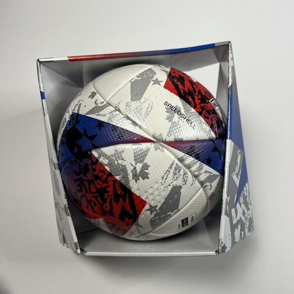 Adidas MLS OFFICIAL Match Ball 2023 24 Game Ball White Red Soccer HT902 Size 5